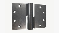 Standard door lift off stainless steel hinge with round corners 90mm