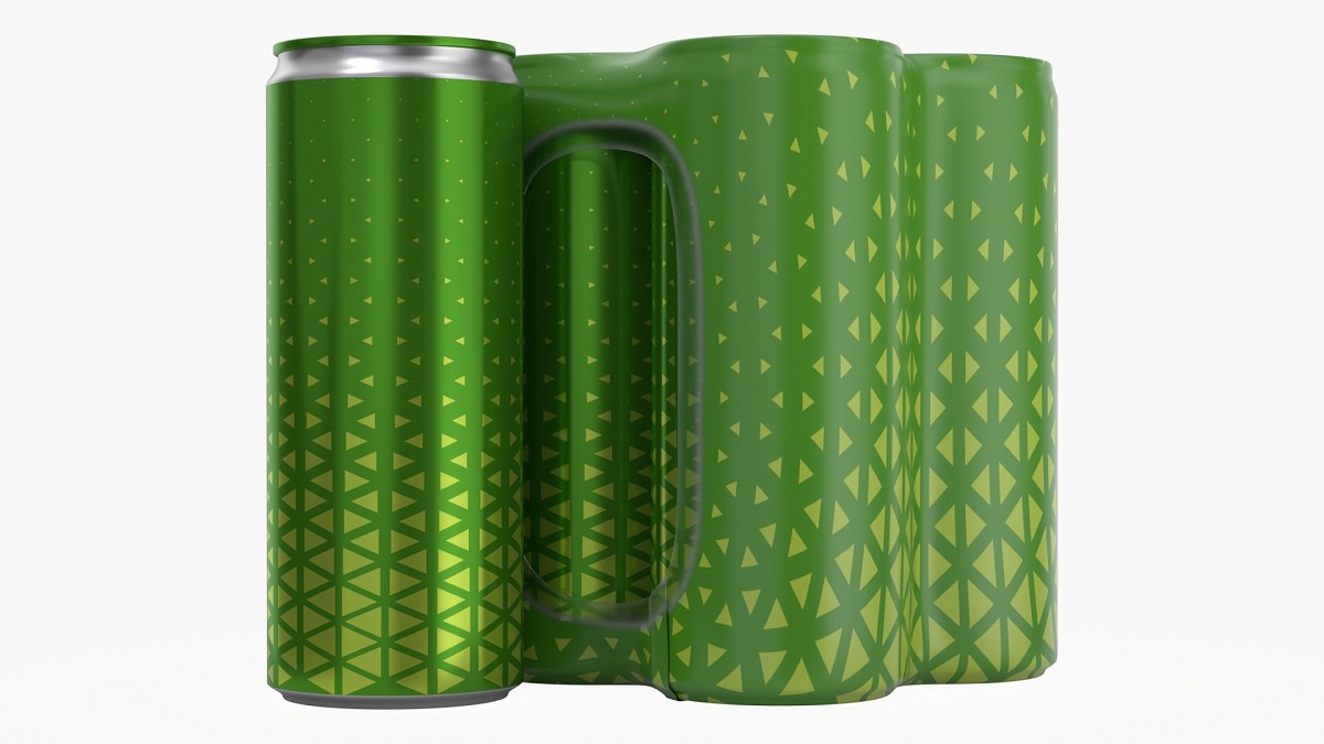 Packaging for four slim 250ml beverage soda cans