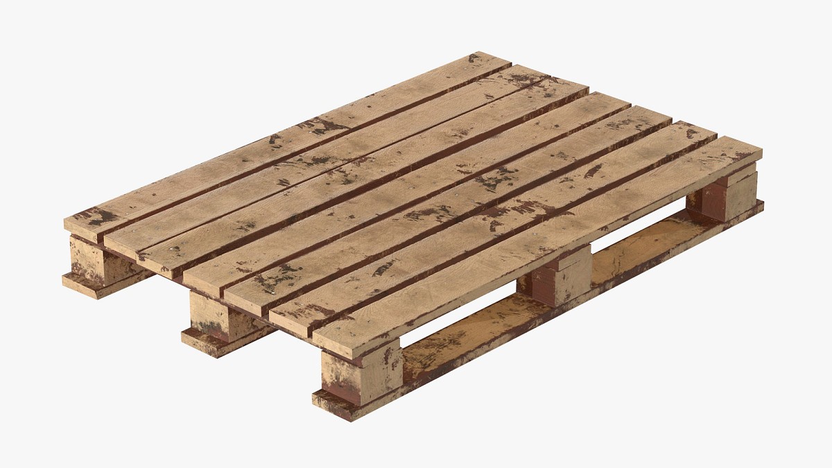 Wooden pallet dirty