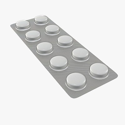 Pills in blister pack 03