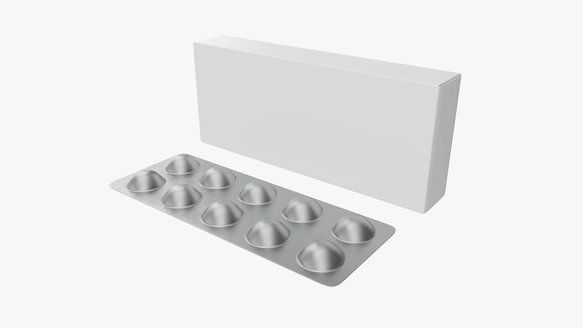 Pills with paper box package 01