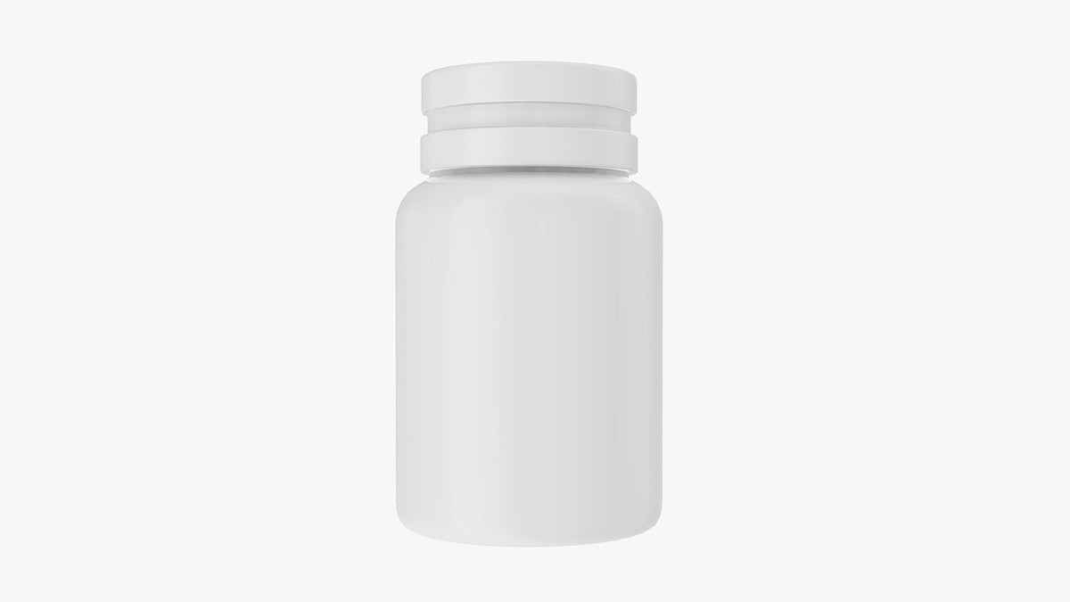 Medicine plastic bottle mockup
