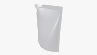 Blank Pouch Bag With Corner Spout Lid Mock Up 03