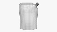 Blank Pouch Bag With Corner Spout Lid Mock Up 04
