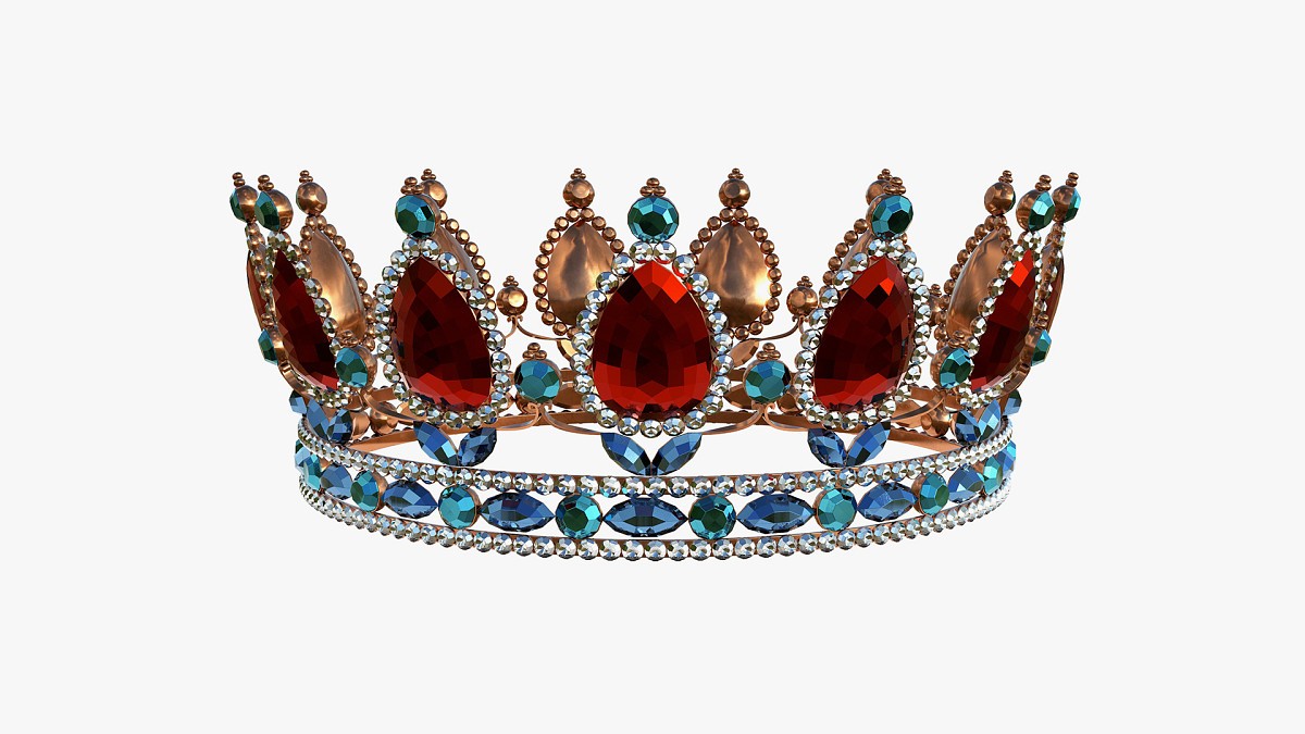 Queen crown with jewel