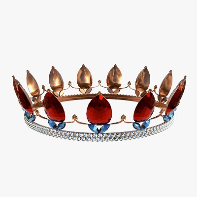 Queen crown with jewel 2
