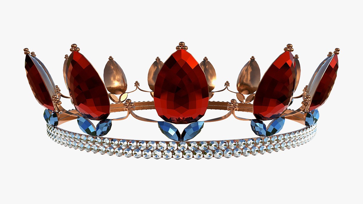 Queen crown with jewel 2