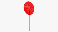 Red big candy lollipop