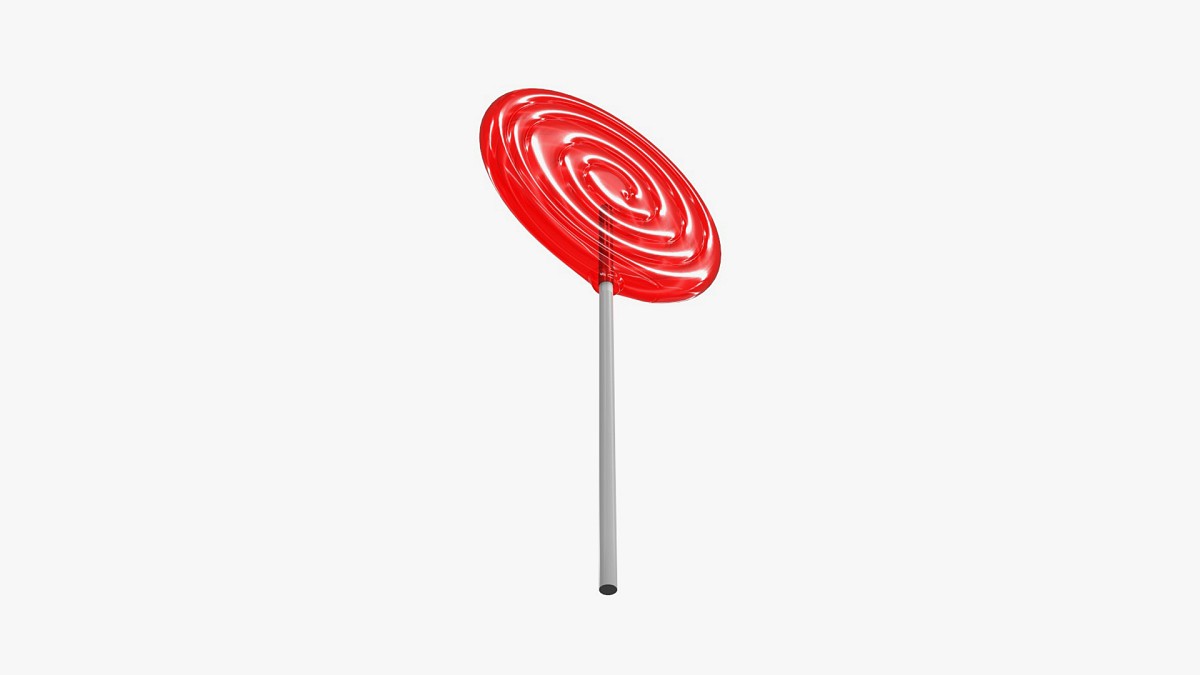Red big candy lollipop