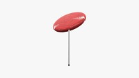 Round lollipop on stick