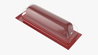 Sausage plastic transparent packaging