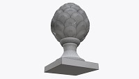 Fir cone sculpture