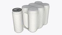 Packaging for standard six 500ml beverage soda beer cans