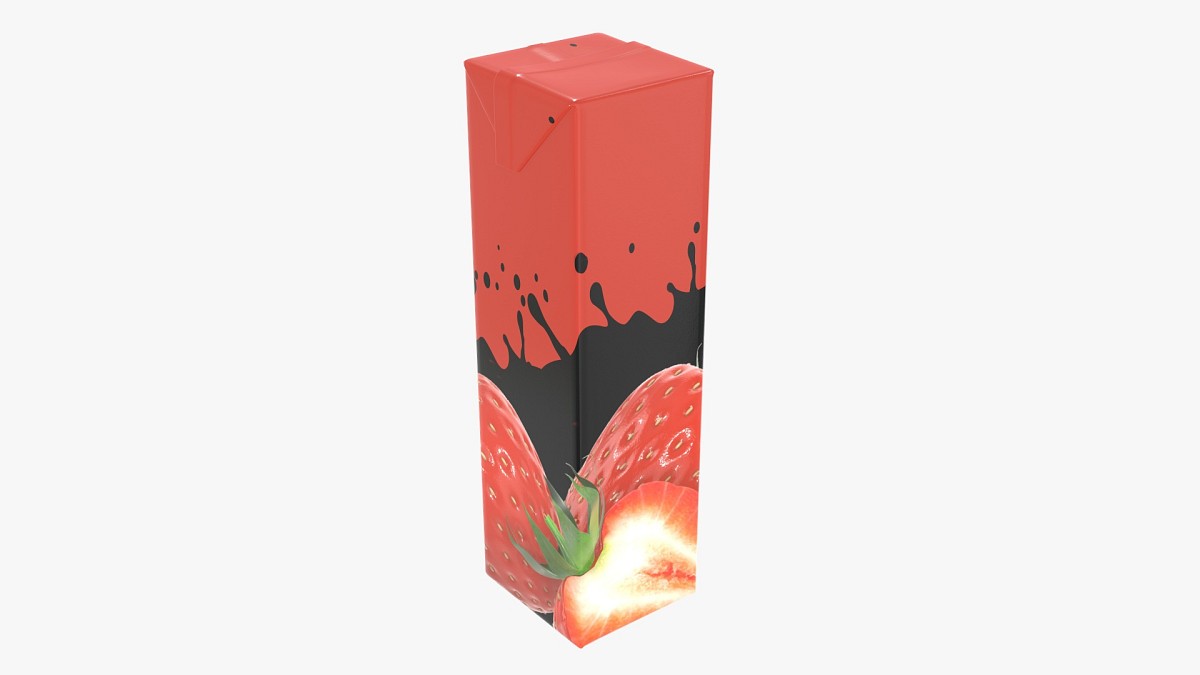 Juice cardboard box packaging 1000ml slim