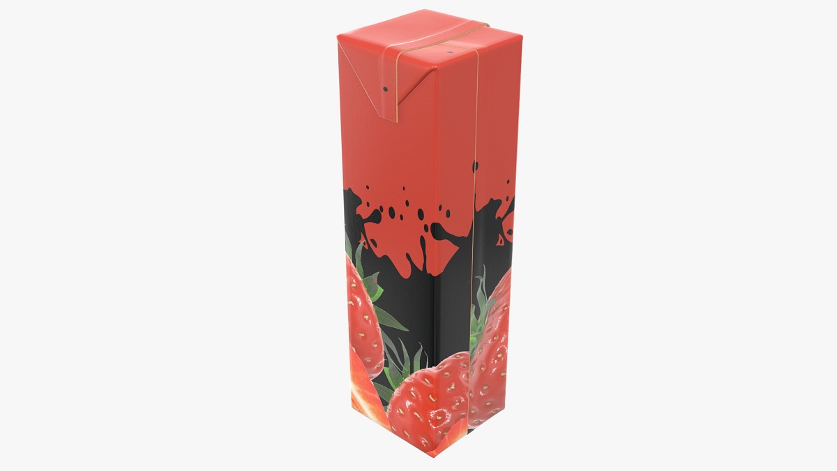 Juice cardboard box packaging 1000ml slim