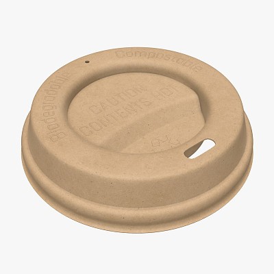 Biodegradable cup lid
