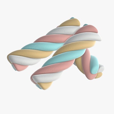 Marshmallows candy spiral