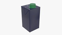 Juice cardboard box packaging with cap 500ml