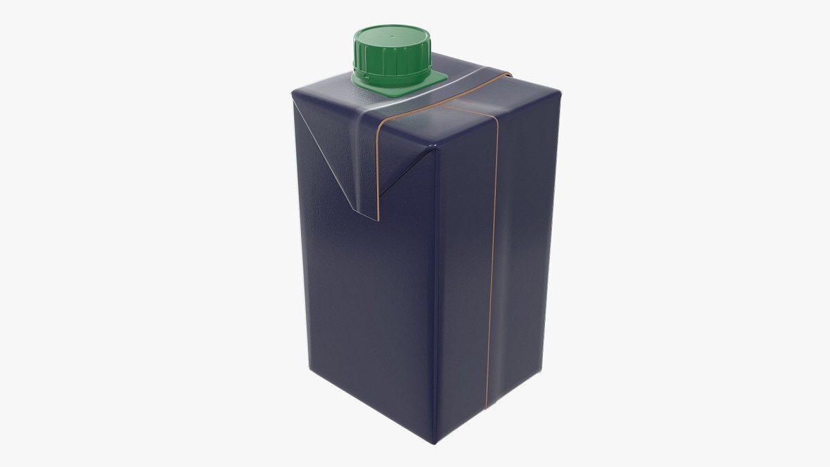 Juice cardboard box packaging with cap 500ml