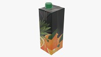 Juice cardboard box packaging with cap 1000ml