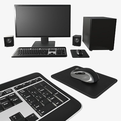 Desktop computer full set