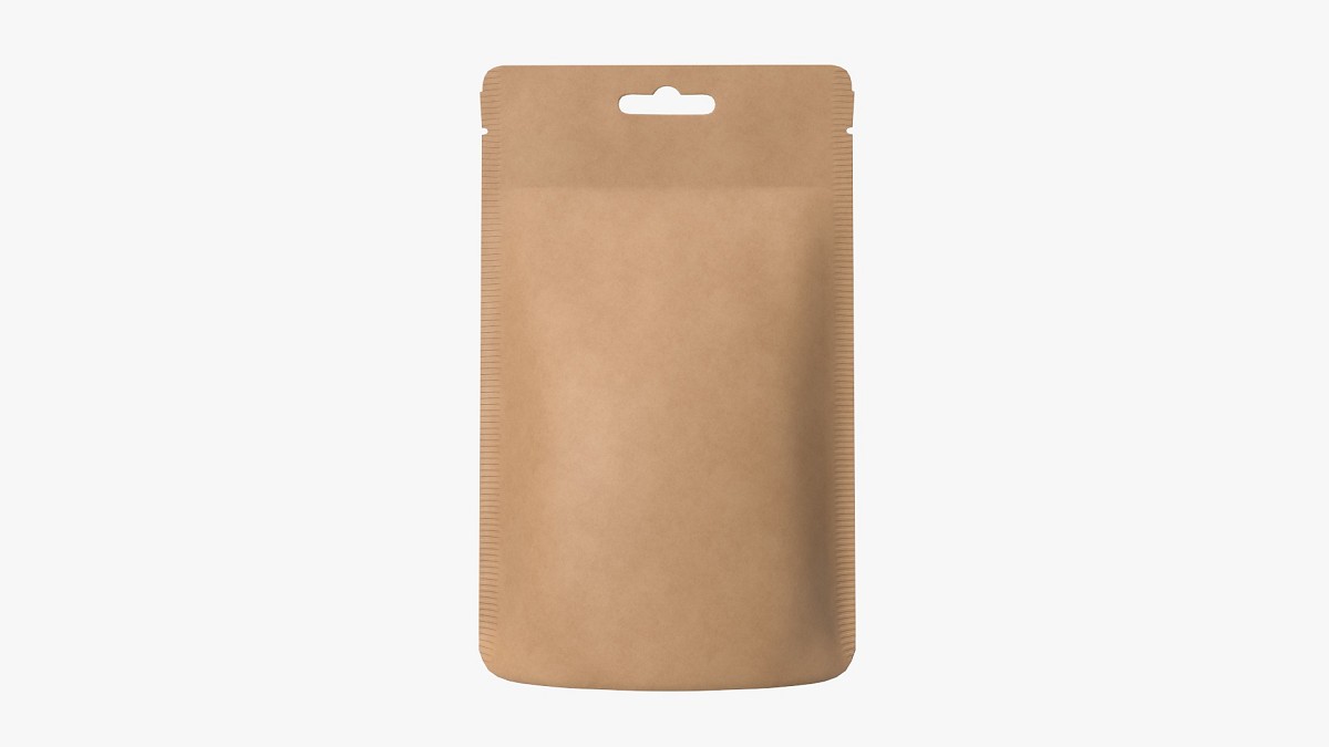 Craft paper pouch bag 01