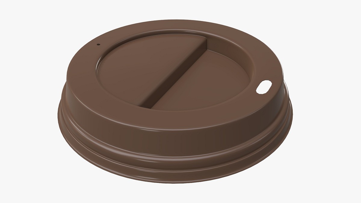 Recycled medium paper coffee cup plastic lid and holder