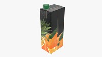 Juice cardboard box packaging with cap 1500ml