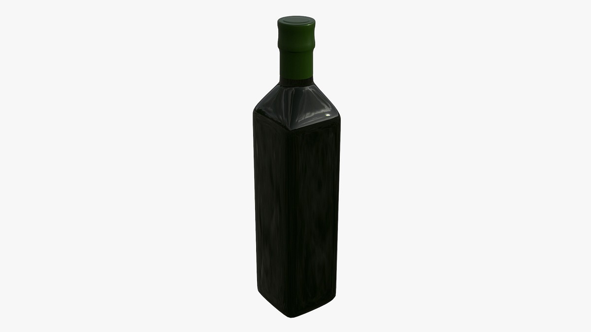 Olive oil bottle with blank label
