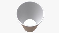 Recycled paper coffee cup plastic lid and holder 01