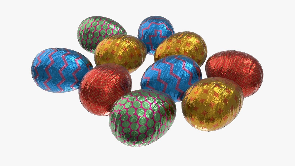Chocolate candy eggs