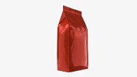 Plastic coffee bag package packet medium mock-up