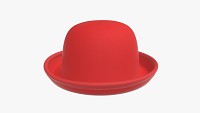Red bowler hat