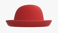 Red bowler hat