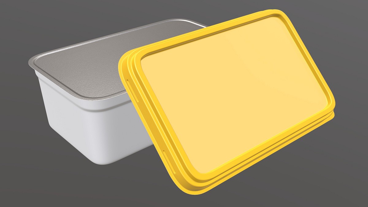 Margarin rectangular package 02
