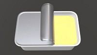 Margarin rectangular package 03
