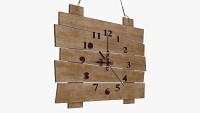 Wooden wall clock modern