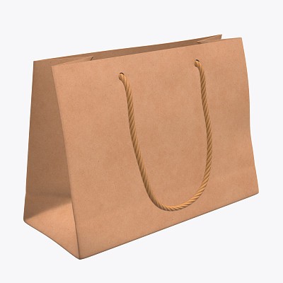 Paper bag med with handle