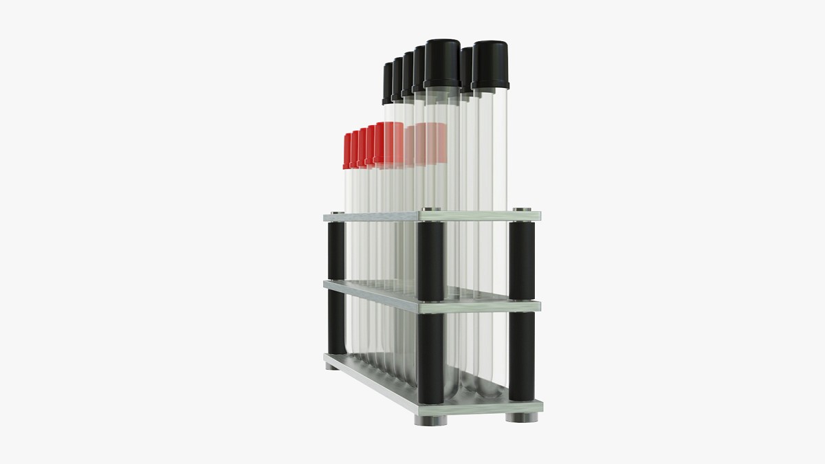 Medicine test tubes with stand