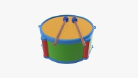 Toy drum with sticks