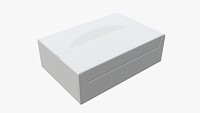 Package blank white closed mock up