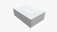Package blank white closed mock up