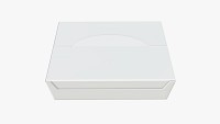 Package blank white closed mock up