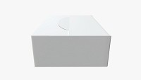 Package blank white closed mock up