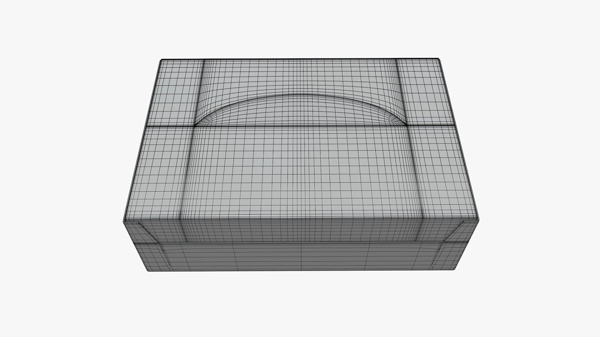 Package blank white closed mock up