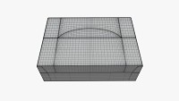 Package blank white closed mock up