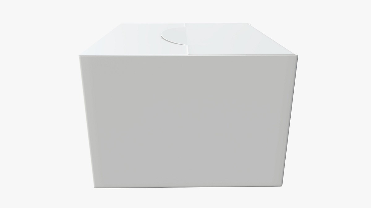 Package blank white closed large mock up