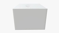 Package blank white closed large mock up