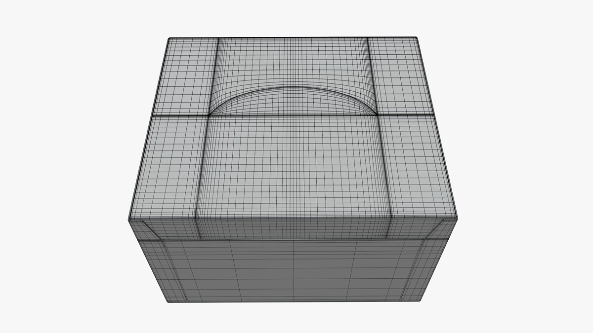 Package blank white closed large mock up