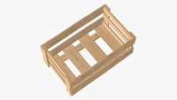 Wooden box with nails